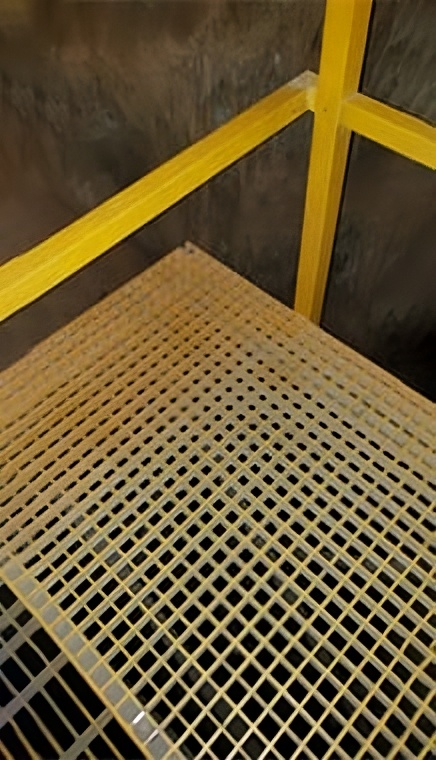 Rejilla de piso para plantas tratadoras de agua